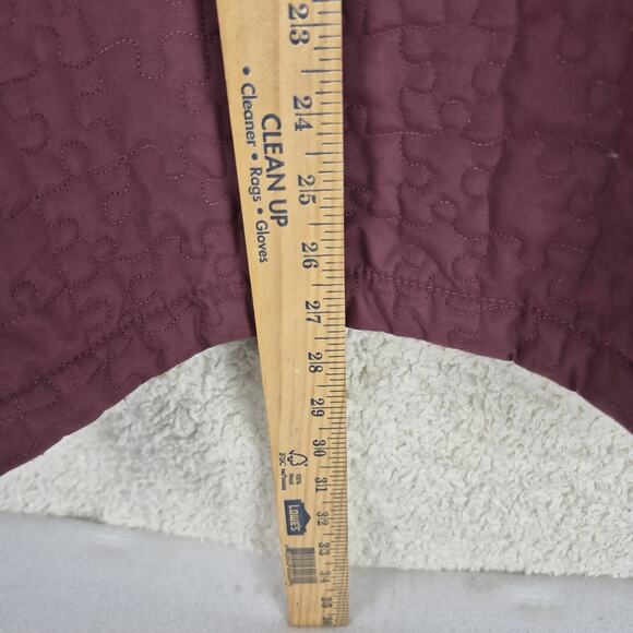 Volcom Women's L Puzzled Jkt. Insulated Snowboard Ski Burgundy Winter Coat Hood - Picture 4 of 11